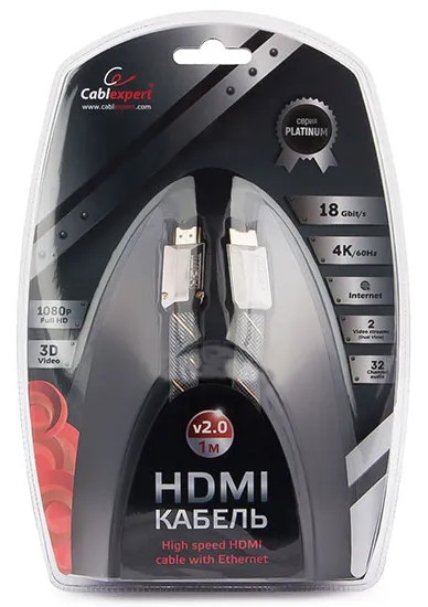 Кабель HDMI Cablexpert CC-P-HDMI04-1M