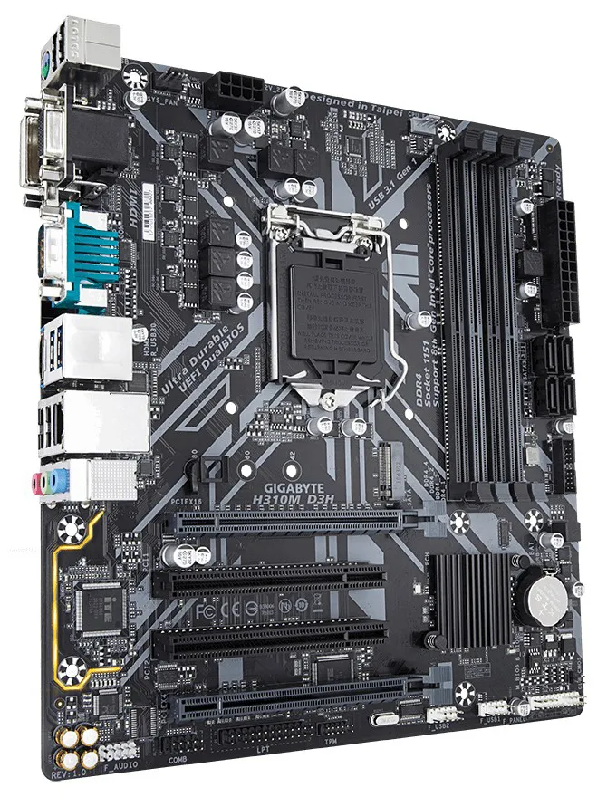Материнская плата Gigabyte H310M D3H