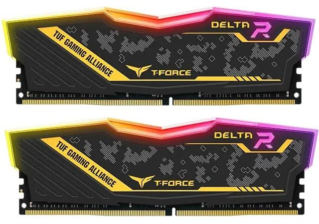 Оперативная память 32Gb kit Team Delta R TUF YELLOW RGB TF9D432G2933HC16CDC01
