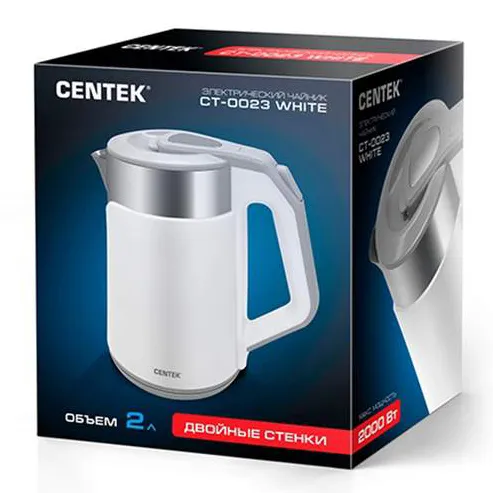 Электрочайник Centek CT-0023 White