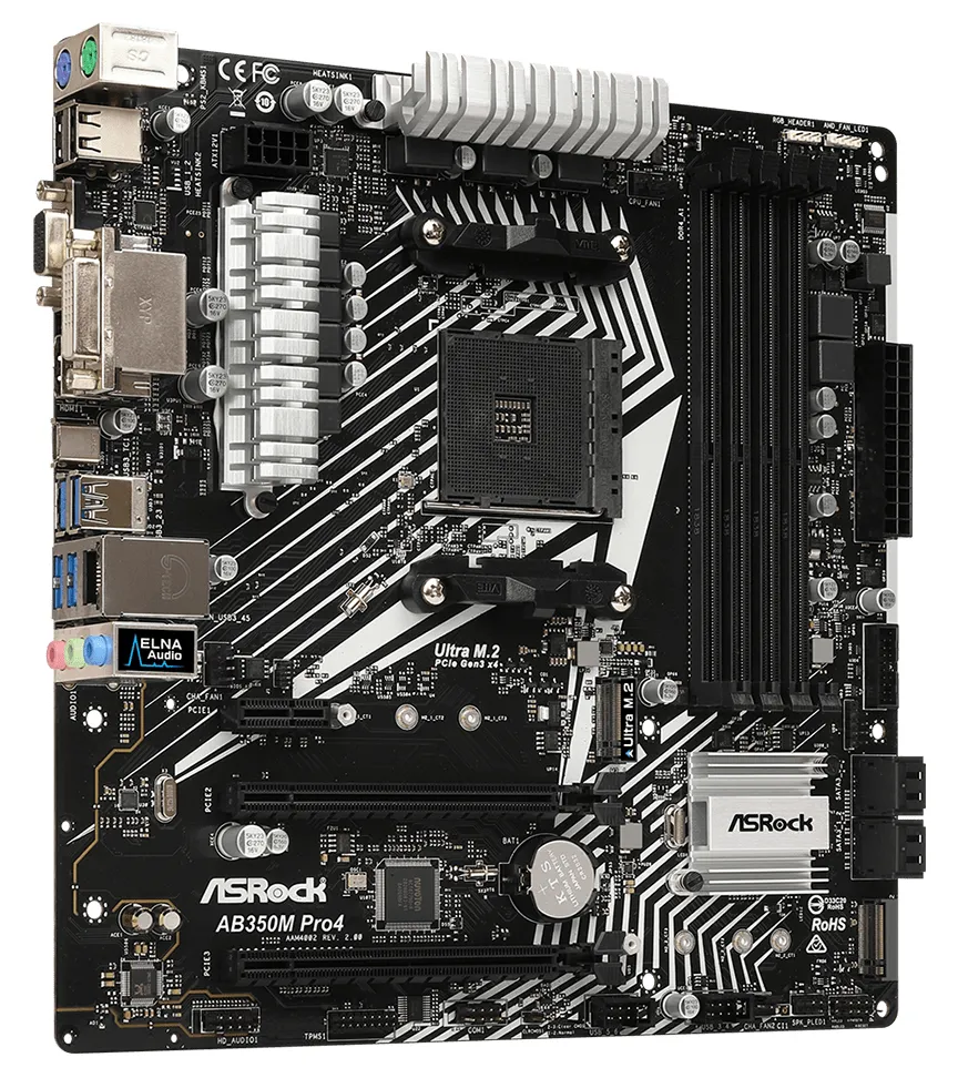 Материнская плата ASRock AB350M PRO4 R2.0