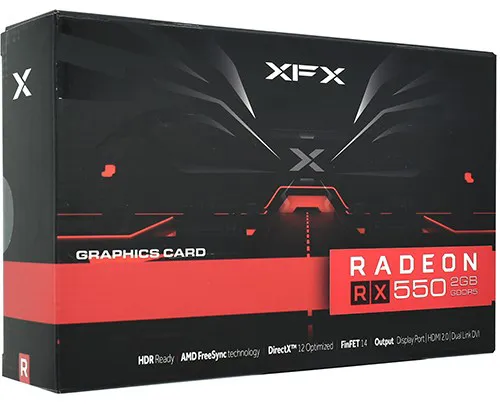 Видеокарта 2 GB XFX RX 550 RX-550P2PFG5