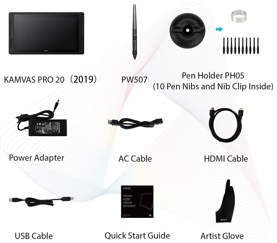 Графический планшет/монитор Huion Kamvas Pro 20 (GT1901)