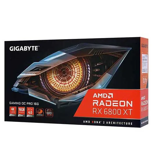 Видеокарта 16 GB Gigabyte RX 6800 XT GV-R68XTGAMINGOCPRO-16GD