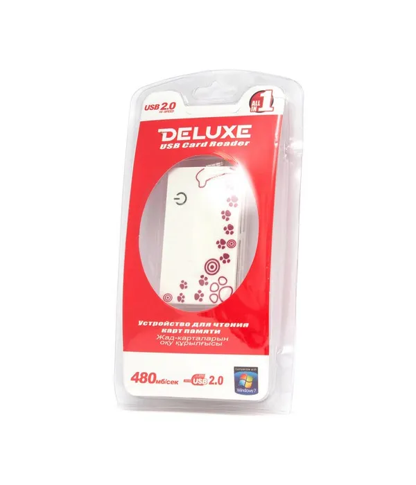 Картридер Deluxe DCR001WH2 All in 1 Белый