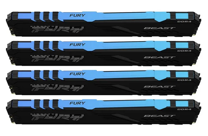 Оперативная память 64 GB kit Kingston Fury Beast RGB KF432C16BB1AK4/64