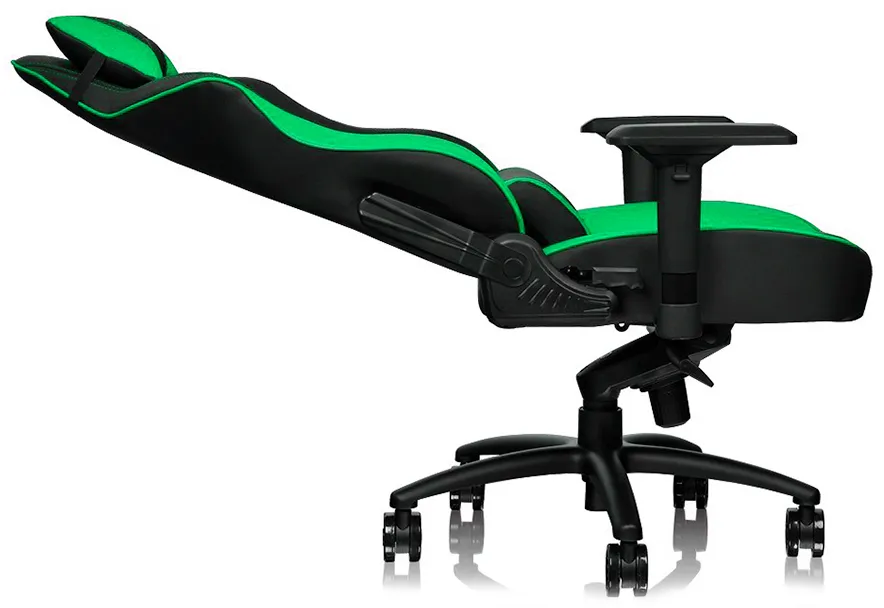 Игровое компьютерное кресло Thermaltake GTF 100 Black & Green (GC-GTF-BGMFDL-01)