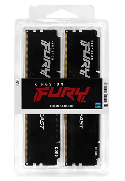 Оперативная память 32 GB kit Kingston Fury Beast KF552C40BBK2-32