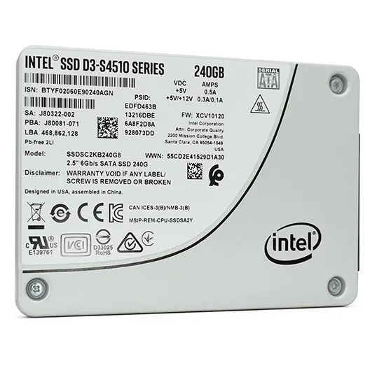 SSD накопитель 240 GB Intel D3-S4510 Series SSDSC2KB240G801