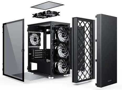 Корпус для ПК PCCooler PLATINUM LM300G ARGB gray