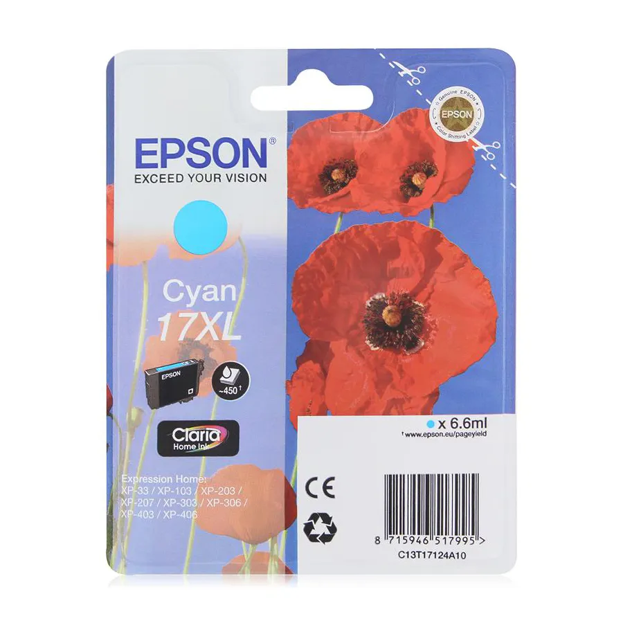 Картридж Epson C13T17124A10 голубой
