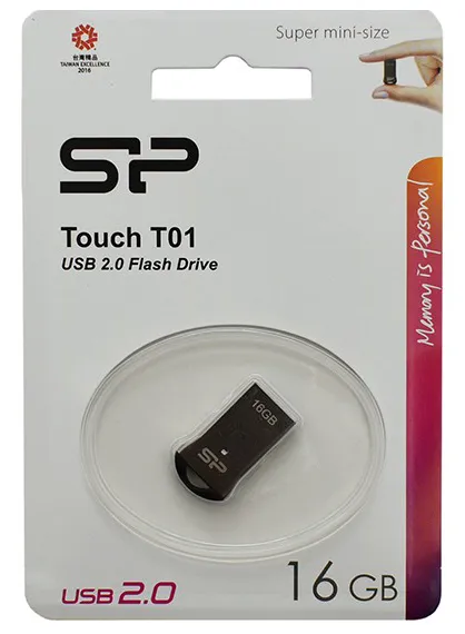 USB флешка 16GB Silicon Power Touch T01 SP016GBUF2T01V3K silver