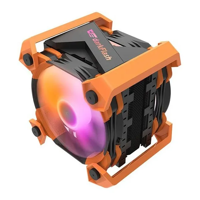 Вентилятор DarkFlash Ellsworth S2X <RGB,Intel 1200/115x/775, AMD AM4/AM3+/AM2/FM1/2, TDP200W>