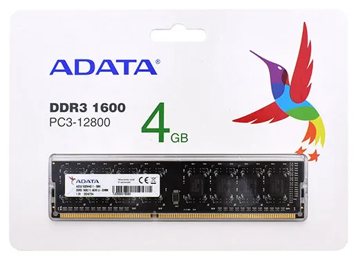Оперативная память 4 GB ADATA AD3U1600W4G11-RBK