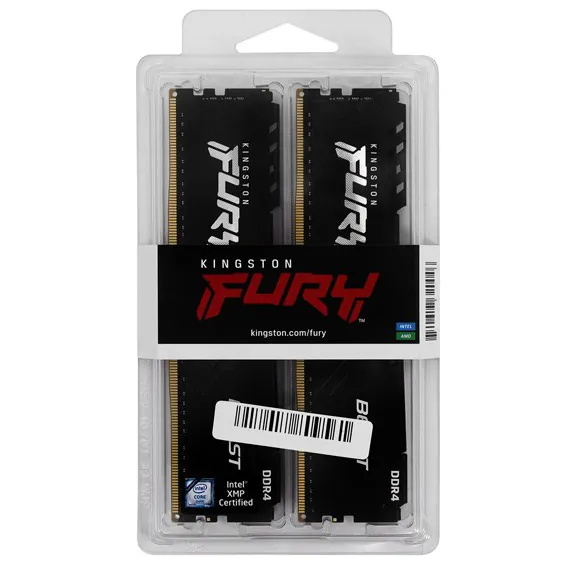 Оперативная память 32 GB kit Kingston Fury Beast KF432C16BBK2/32