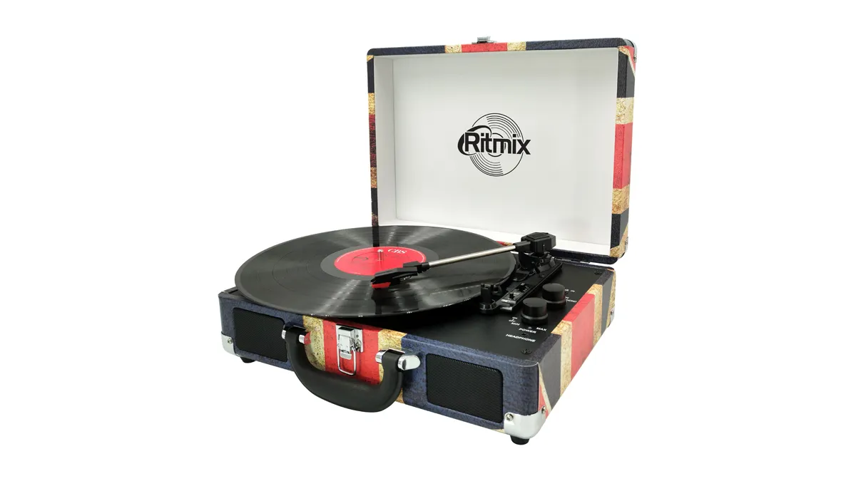Проигрыватель виниловый Ritmix LP-120B UK Flag