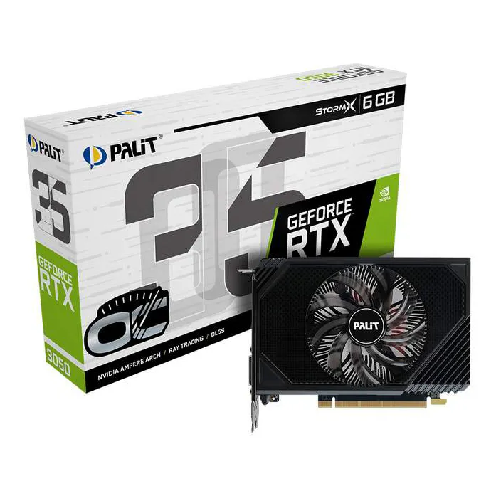 Видеокарта 6Gb PALIT RTX3050 STORMX OC 6G NE63050S18JE-1070F