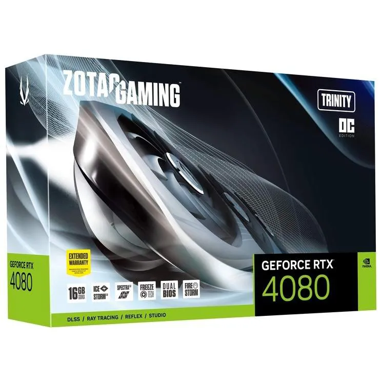 Видеокарта 16 GB ZOTAC GAMING RTX 4080 Trinity BE ZT-D40810P-10P