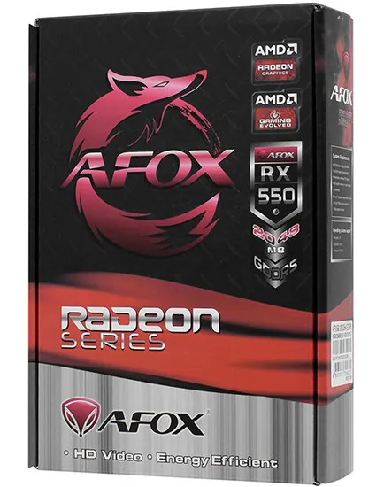 Видеокарта 2 GB Afox RX550 AFRX550-2048D5H4