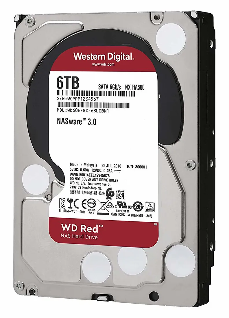 Жесткий диск 6Tb WD Red WD60EFAX