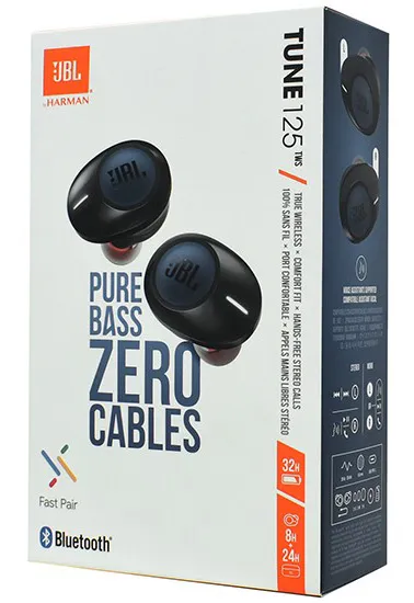 Bluetooth Гарнитура JBL (by harman) Tune 125TWS blue