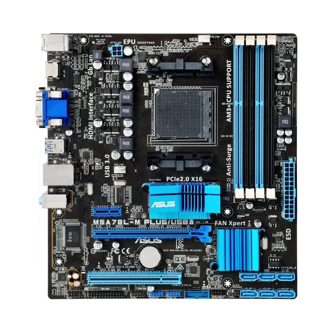 Материнская плата ASUS M5A78L-M PLUS/USB3