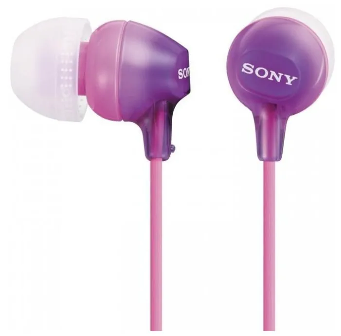 Наушники-вкладыши Sony MDREX15LPV.AE Фиолетовый