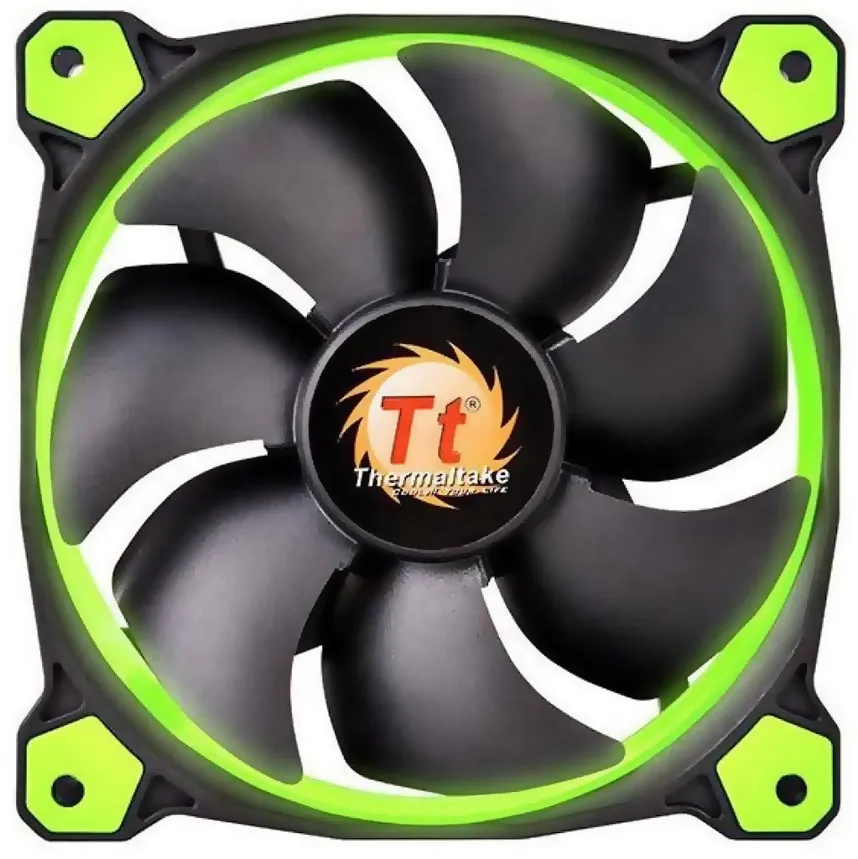 Кулер для кейса Thermaltake Riing 12 LED Green CL-F038-PL12GR-A