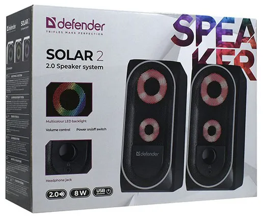 Акустическая система Defender Solar 2 Black
