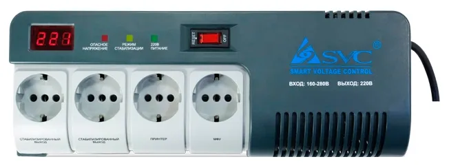 Стабилизатор AVR SVC AVR-1012-G 1200VA