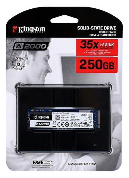 SSD накопитель 250 GB Kingston A2000 SA2000M8/250G