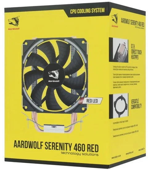 Кулер для процессора Aardwolf SERENITY 460 RED