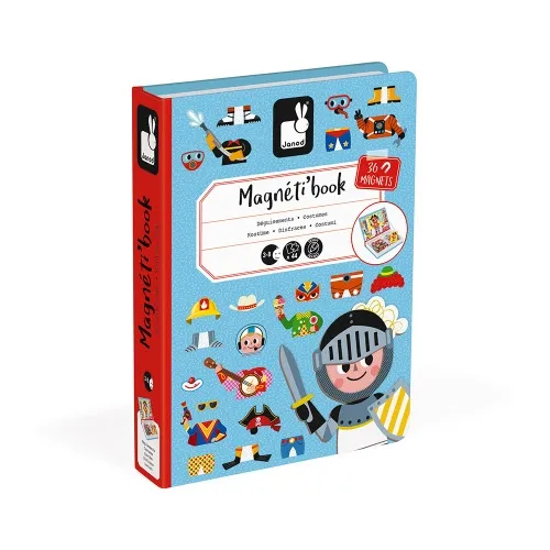 Магнитная книга Janod (Наряды для мальчика) J02719