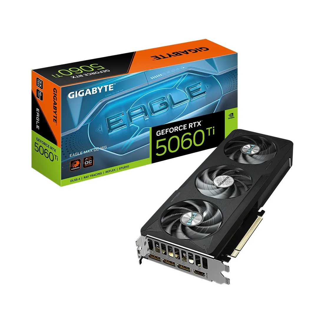 Видеокарта 16Gb Gigabyte RTX5060Ti EAGLE MAX OC 16G GV-N506TEAGLEMAX OC-16GD