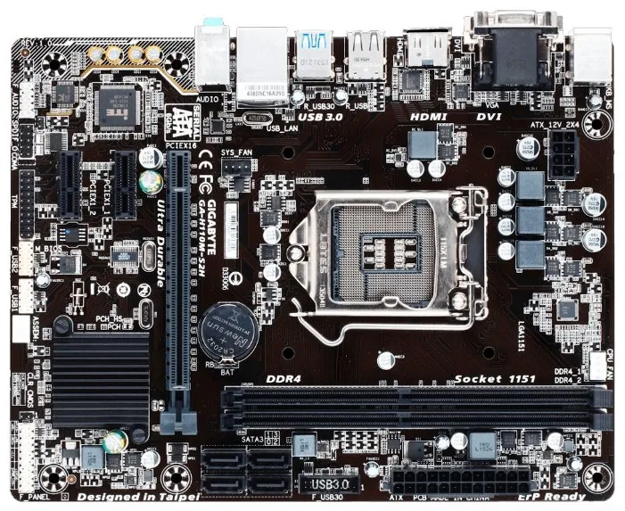 Материнская плата GIGABYTE GA-H110M-S2H rev1.0
