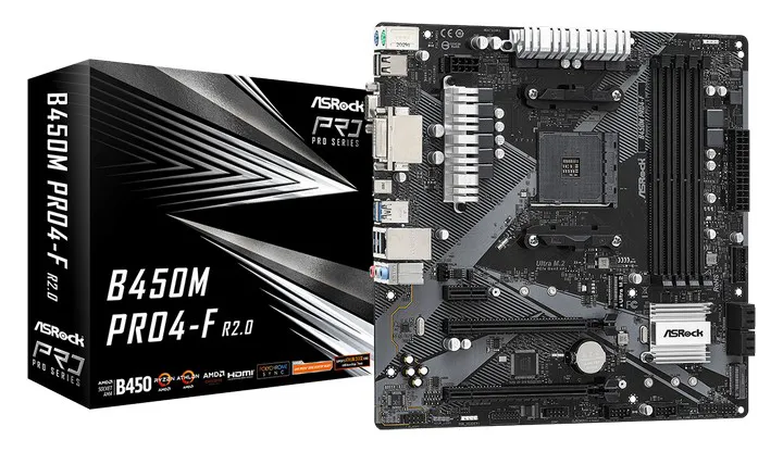 Материнская плата ASRock B450M PRO4-F R2.0