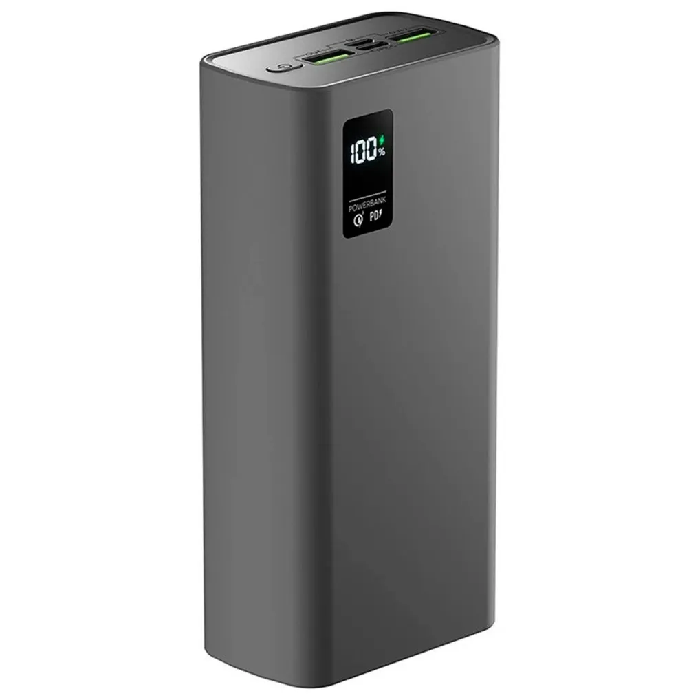 Power bank Olmio QR-30 30000mAh QuickCharge3.0 серый