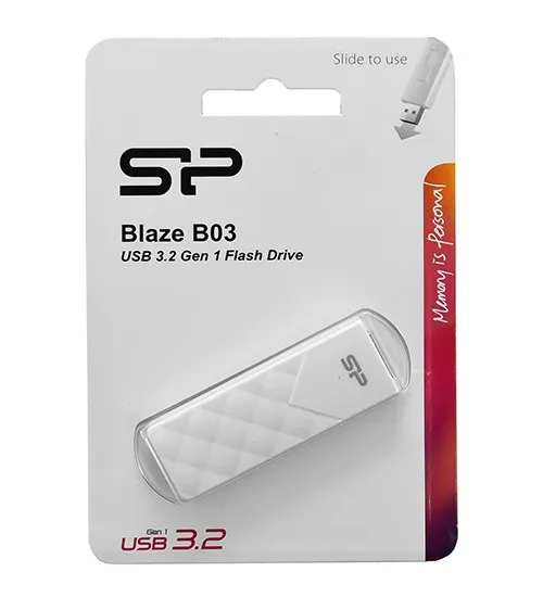 USB флешка 32GB Silicon Power Blaze B03 SP032GBUF3B03V1W USB 3.2 white