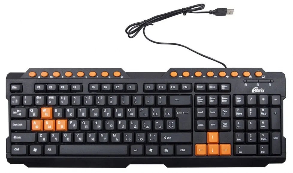 Клавиатура проводная RITMIX RKB-151