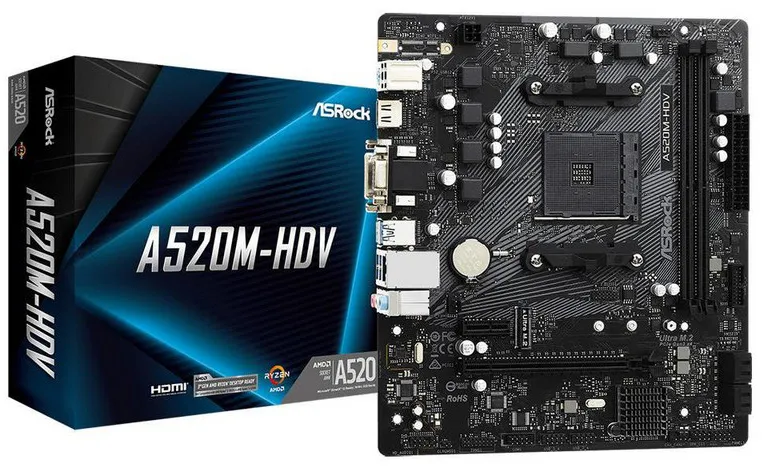 Материнская плата ASRock A520M-HDV