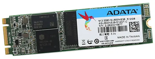 SSD накопитель 512 GB  ADATA SU800  ASU800NS38-512GT-C M.2