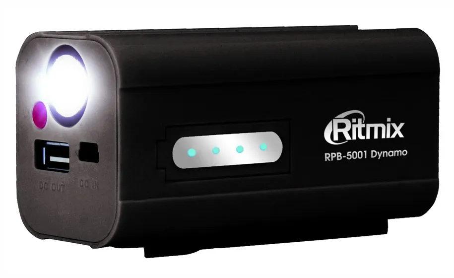 Внешний аккумулятор Ritmix RPB-5001 Dynamo 5000 mAh black