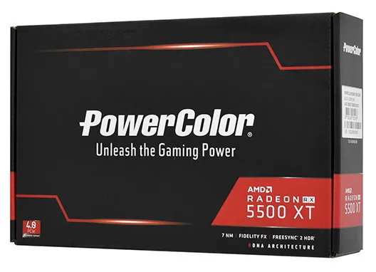Видеокарта 8 GB PowerColor AX RX 5500XT 8GBD6-DH/OC
