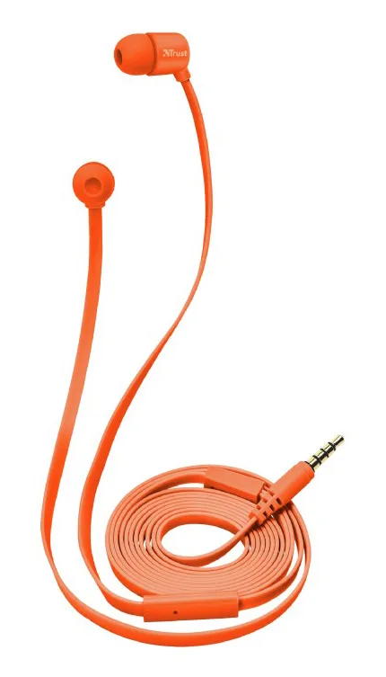 Наушники Trust Duga In-Ear Оранжевый-неон