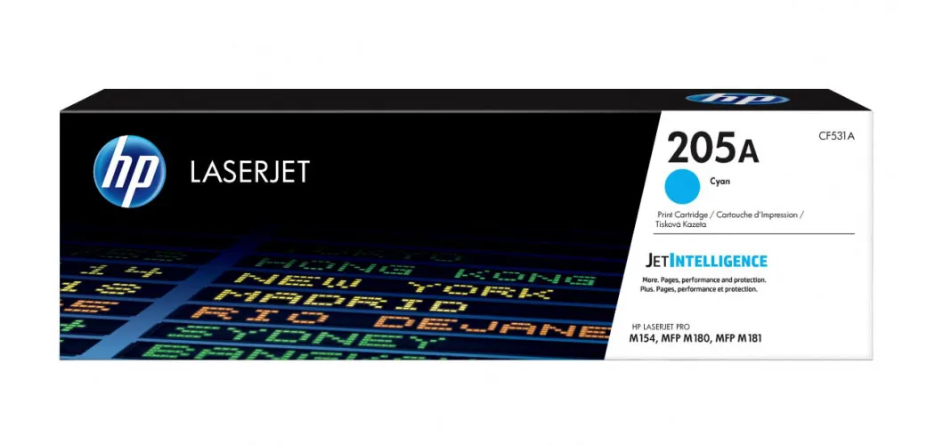 Картридж лазерный HP CF531A LaserJet 205A голубой