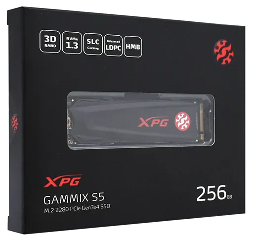 SSD накопитель 256GB ADATA XPG GAMMIX S5 AGAMMIXS5-256GT-C