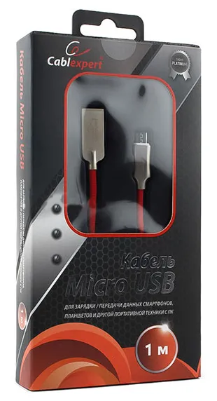 Кабель USB Type A-micro USB Cablexpert CC-P-mUSB02R-1M
