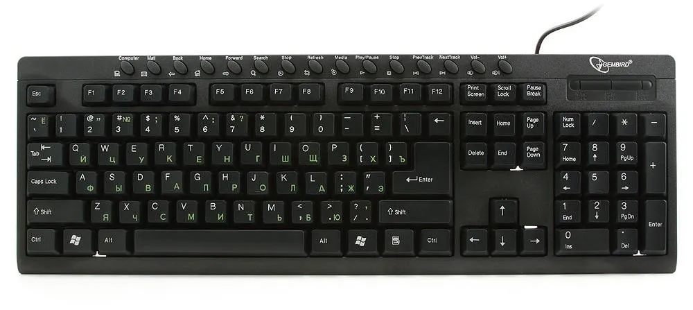 Клавиатура Gembird KB-8300UM-BL-R black