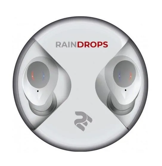 Наушники 2E Raindrops TRUE WIRELESS WATERPROOF MIC WHITE 2E-EBTWRDWT