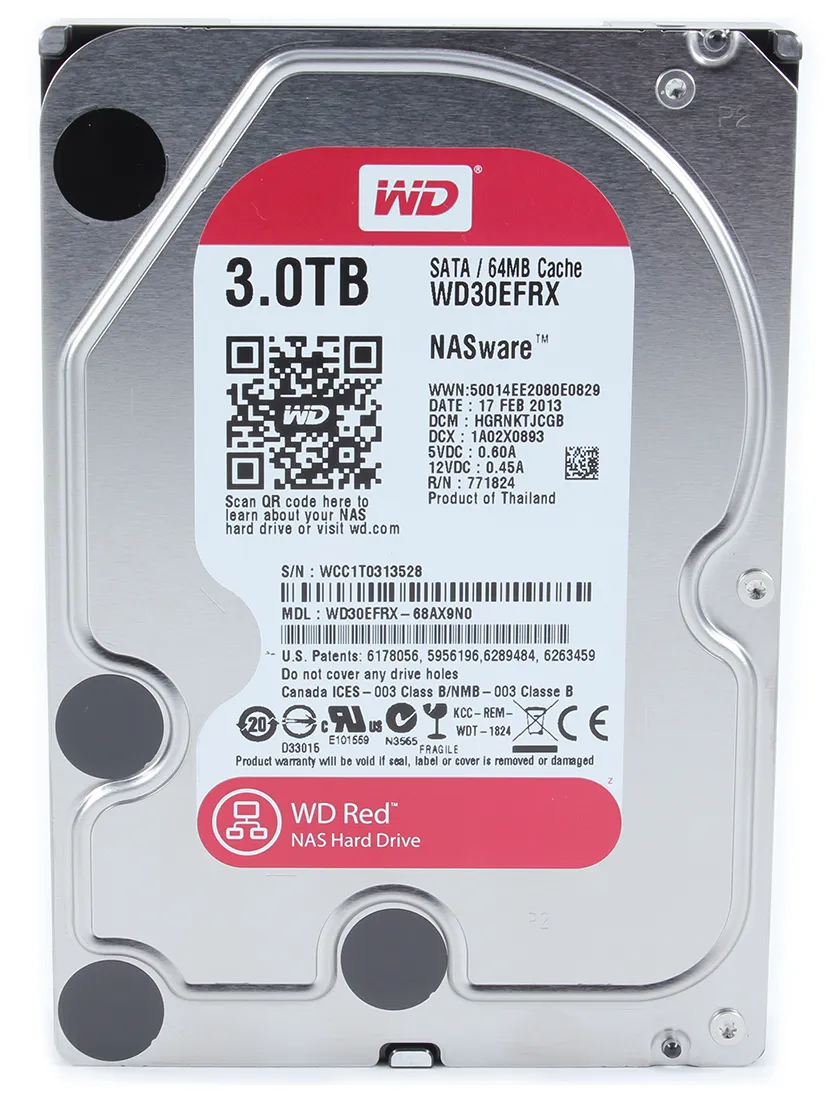 Жесткий диск 3000ГБ WD Red WD30EFRX